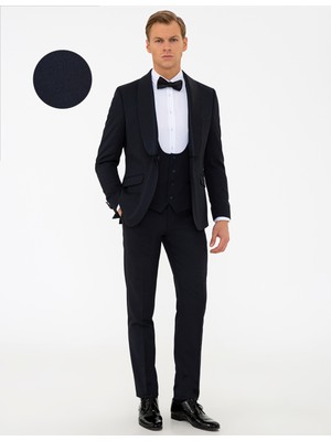 Pierre Cardin Erkek Lacivert Ex. Slim Fit Smokin 50238679-VR033