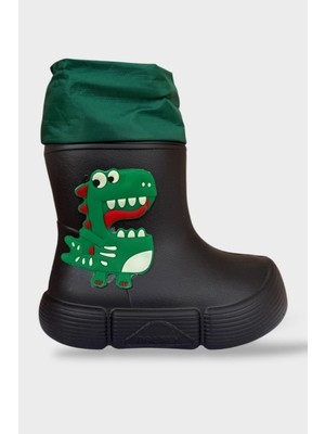 Liger Çocuk Kışlık Su Geçirmez Yağmur Botu Siyah