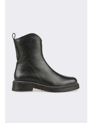 Elle Siyah Deri Kadın Günlük Bot