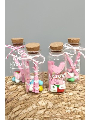 Zeroshop Fiyong Bağlamalı Dilek Şişesi-Pembe