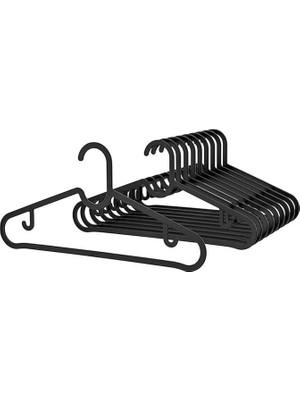 FourForce 10 Adet Dolap Içi Elbise Askısı,pantolon,gömlek,ceket,etek Askısı,gardrop Için Slim Plastik Askı (10 Adet)