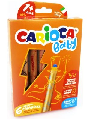 3EGROUP Carıoca 6 Renk Baby Jumbo Kuru Boya 42817