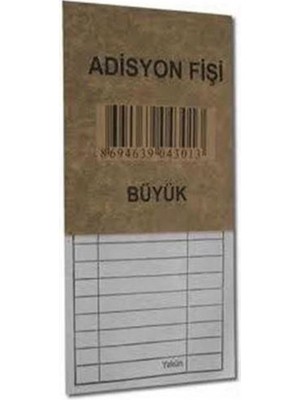 3EGROUP Adisyon Fişi Büyük Düzine