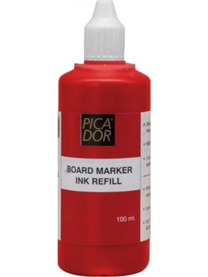 3EGROUP Picador Kırmızı Tahta Kalemi Mürekkebi 100 ml Kb 007