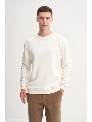 Cazador 54250 Bisiklet Yaka Kalın Diyagonal Dokulu %100 Pamuk 3 Iplik Regular Fit Sweatshirt