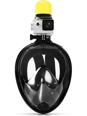 Skygo Full Face Şnorkel Dalış Maske Tam Yüz Anti-Sis ve Sızıntı S/M