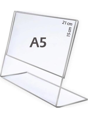 FourForce L-Tipi Yatay Şeffaf Föylük Menü Fiyatlık Broşür Etiket Fotoğraflık Albüm Stand Sehpa