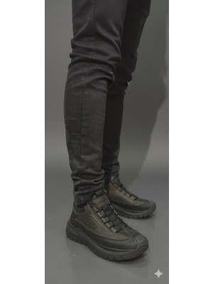 Voyager Lastik Bağlı Kanat Baskı Model Kısa Boğazlı Erkek Bot M434