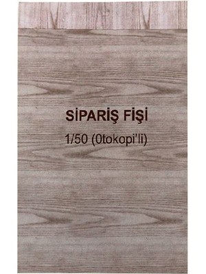 3EGROUP Dilman Sipariş Fişi 1/50 2 N Otokopili (12 Adet 1 Pkt)