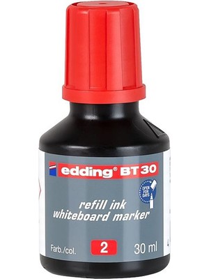 3EGROUP Edding BT30 Kırmızı Tahta Kalemi Mürekkebi 30 ml