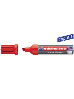 3EGROUP Edding 365 Kalın Kesik Uç Kırmızı Tahta Kalemi