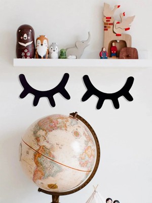 Mega Design Ahşap Kirpik Çocuk Odası Dekoratif Süs