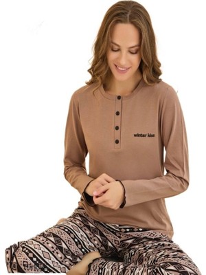 Bipamuk Penye Likralı Süprem Kumaş Kadın Pijama Takımı S/2xl