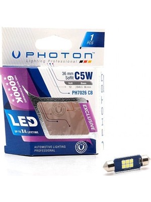 Gözpar Oto Photon C5W 12-24V 36MM Sofit Exclusive Serisi Can-Bus LED PH7026