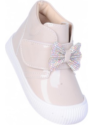 Ayakcenter Herbebe 015 Rugan Krem Kız Çocuk Bot