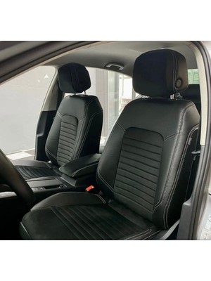 Anka Passat B8 2014 Ve Sonrası Uyumlu Arka Sırt 2+1 Arka Sırt Kolçaklı Model Oto Koltuk Kılıfı