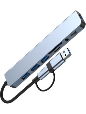 Skygo Byl 2218Tu Support 8 İn 1 Type-C Usb Çevirici