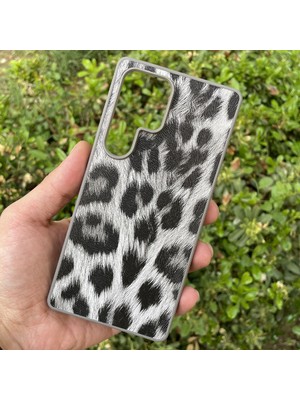CepStok Samsung Galaxy S24 Ultra Kılıf Leopar Desenli Içi Kadife Kapak