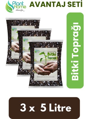 Plant Home Power Mix 15 Litre Premium Bitki Toprağı - Böcek Sinek Yapmayan Karışım