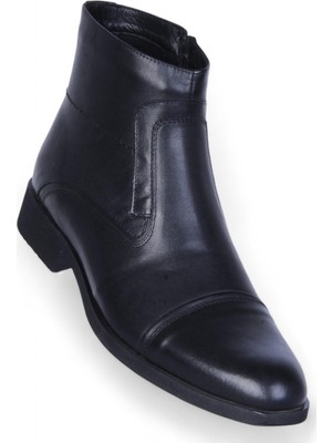 Burç 02621 Siyah Erkek Deri Bot