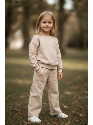 Seabubbles Taşlı Kışlık Kız Çocuk Ispanyol Paça Takım