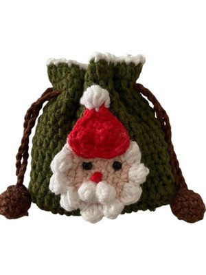 Noel Baba Cüzdan Amigurumi Organik Oyuncak