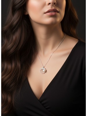 Parmas Design Inci ve Istiridye Tasarım 925 Ayar Gümüş Kadın Kolye