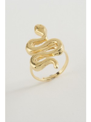 Zero Nrzsnt Yılan Metal Yüzük-Gümüş Rengi