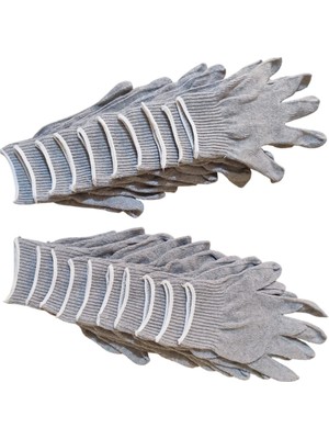 Labbakkal Ham Örgü Iş Eldiveni 20 cm (Polyester) 10 Çift-Paket