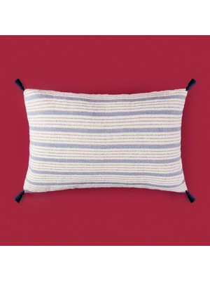 Matmel Soft Sun Madness Püsküllü Kırlent - Ekru - 30X50 cm