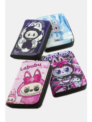 Zero Nrzsnt Labubu Deri Cüzdan-Renkli