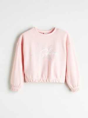 Lc Waikiki Yeni Sezon Bisiklet Yaka Kız Çocuk Sweatshirt