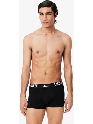 Lacoste Erkek 3'lü Renkli Boxer 5H2393 Tr2
