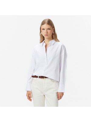 Nautica Kadın Beyaz Oversize Gömlek 57W220T.1BW