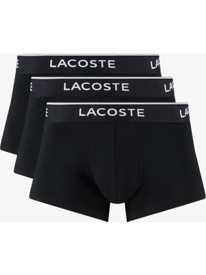Lacoste Erkek 3'lü Siyah Boxer 5H2501 031