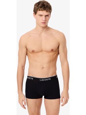 Lacoste Erkek 3'lü Siyah Boxer 5H1300 031