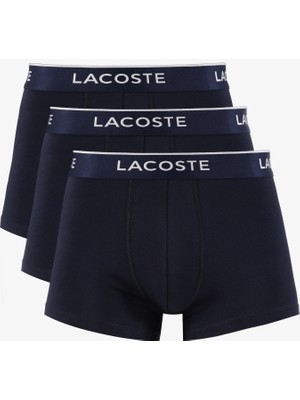 Lacoste Erkek 3'lü Lacivert Boxer 5H2501 166
