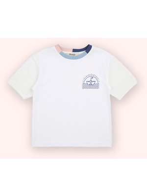 Panço Erkek Bebek Kısa Kollu Beyaz Tişört