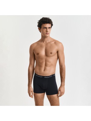 Gant Erkek Siyah Slim Fit Logolu Boxer