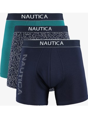 Nautica Erkek Lacivert Standart Fit 3'lü Boxer