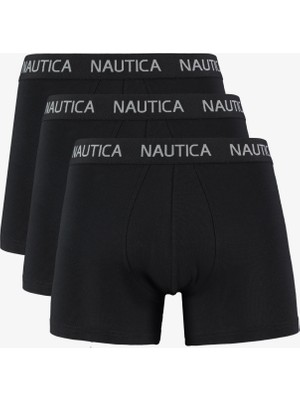 Nautica Erkek Siyah Standart Fit 3lü Boxer