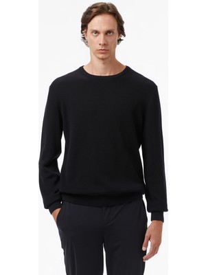 Nautica Erkek Siyah Classic Fit Kazak S57212T.0TB