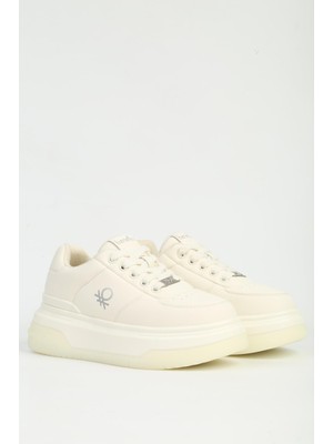 Benetton Beyaz Kadın Spor Ayakkabı Ithal BNI-12046