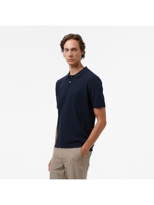 Nautica Erkek Lacivert Classic Fit Kısa Kollu Triko S57307T.4NV