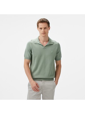 Nautica Erkek Yeşil Classic Fit Kısa Kollu Triko S55109T.3SB