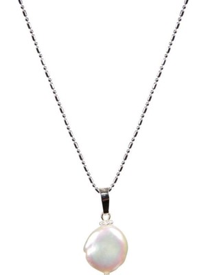 Beyaz Gerçek Tatlı Su Inci Kolye, Şık ve Zarif Tasarım, Sertifikalı Ürün