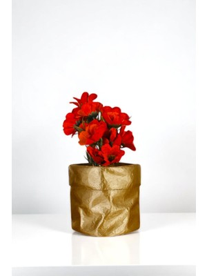 Evene Vazo Küçük Vazo Masa Üstü Vazo Ev Dekorasyon Vazo Siyah Renk Model 80