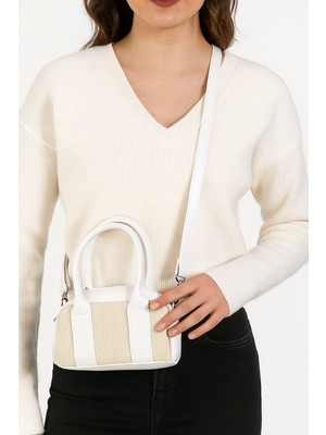 Best Brand Kadın Mini Boy El ve Omuz Askılı Hasır Çanta