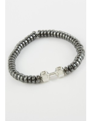 Zero Resveq Hematit Doğaltaş Bileklik-Antrasit