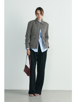 Suud Collection Mavi Page Oversize Gömlek